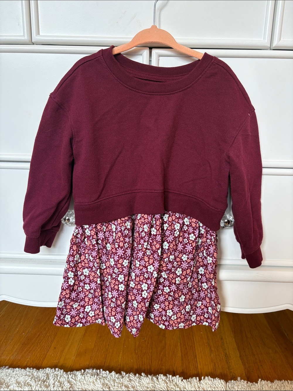 Cat & Jack Burgundy Crewneck dress
